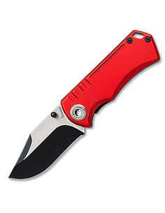 Albainox brand red tactical knife with screws (13.7 cm.)