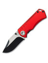 Albainox brand red tactical knife with screws (13.7 cm.)