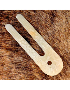 Viking lamp made of bone (10x3.5 cm.)