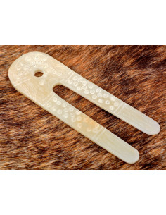 Viking lamp made of bone (10x3.5 cm.) 2