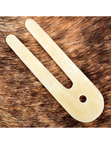 Viking lamp made of bone (10x3.5 cm.)