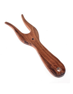 Traditional medieval wooden lamp (16x4.5 cm.)