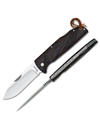 Albainox wengue wood hunting knife (21.8 cm.)