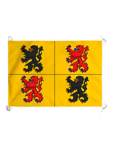 Medieval banner Hainaut, province of the Kingdom of...