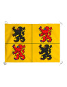 Medieval banner Hainaut, province of the Kingdom of Belgium (100x70 cm.)