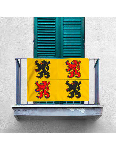 Medieval banner Hainaut, province of the Kingdom of... 2