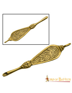 Viking ear cleaner in brass 2