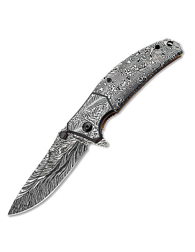 Albainox brand knife 3D recording Damascus (20 cm.)