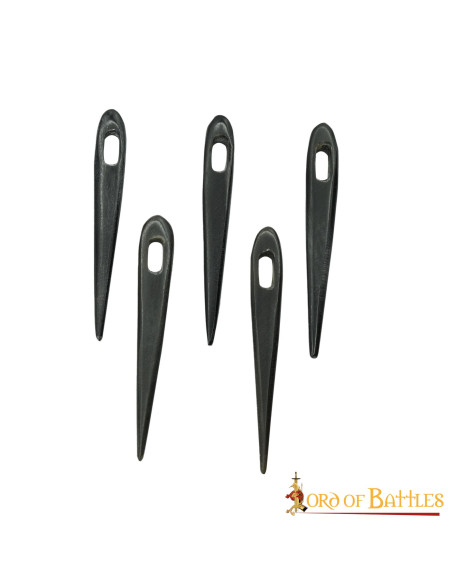 Set of 5 Viking horn needles (6 cm.)