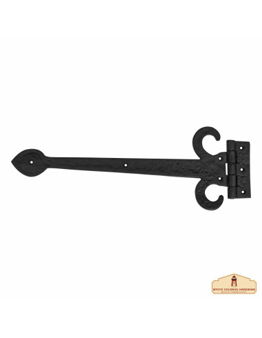 Medieval hinge for black steel doors (43 cm.)