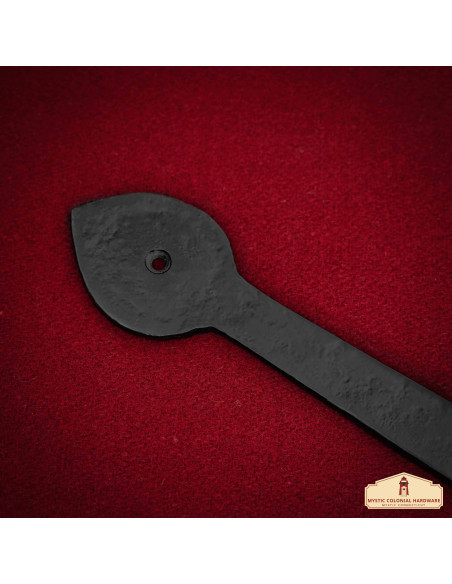 Medieval hinge for black steel doors...