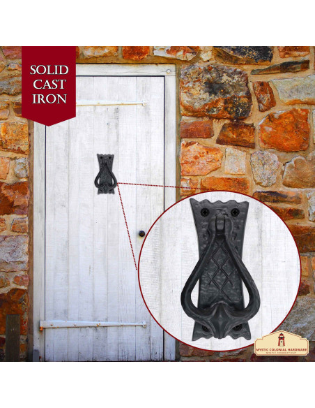 Medieval cast iron knocker rustic...