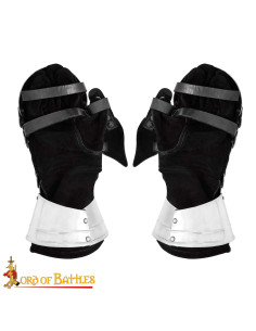 Medieval steel gauntlets Bivalvo model (16 g.) 2