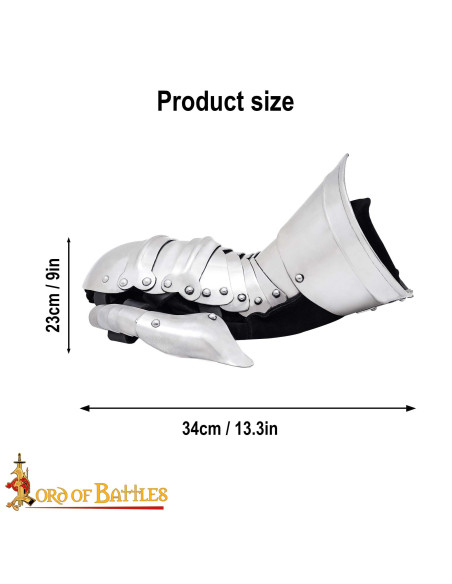 Medieval steel gauntlets Bivalvo...