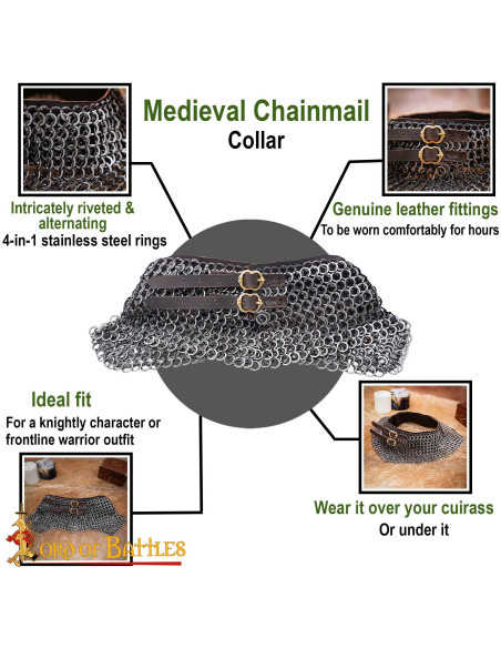 Medieval stainless steel chain mail...