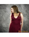 Women's Roman Long Medieval Dress Maroon