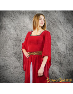Courtesan Jimena Medieval Dress - Red 2