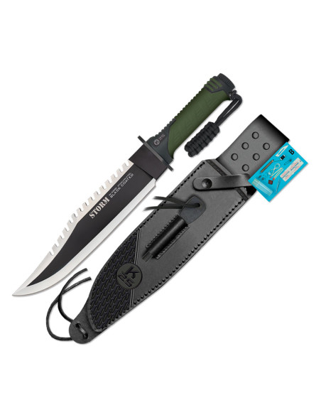 Tactical knife brand K25 model Storm mixed blade (38.2 cm.)