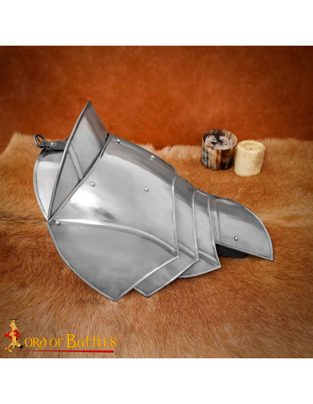 Medieval steel shoulder pads...