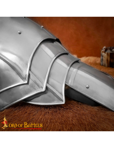 Medieval steel shoulder pads...