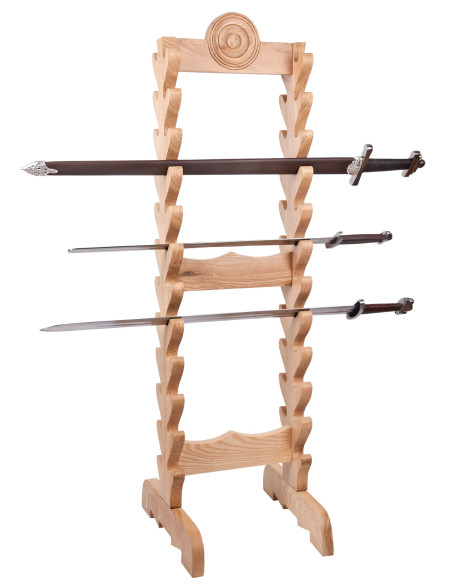 Wooden stand for 24 swords or daggers