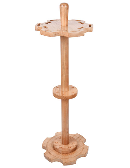Ash wood standing stand for 12 swords
