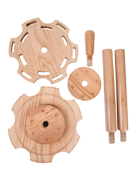 Ash wood standing stand for 12 swords