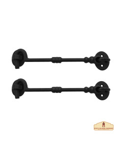Pack of 2 wrought iron medieval door closures (19 cm.)