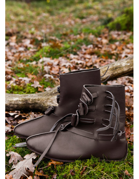 Buskins Viking Boots in Dark Brown