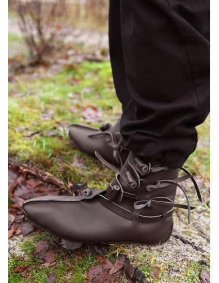Buskins Viking Boots in Dark Brown
