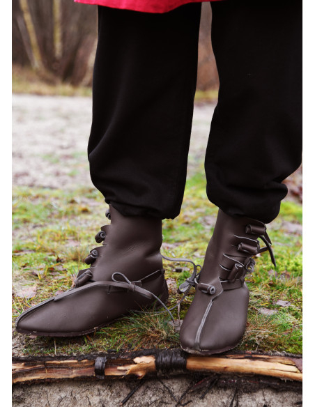 Buskins Viking Boots in Dark Brown