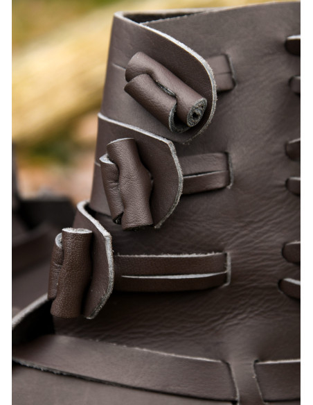 Buskins Viking Boots in Dark Brown