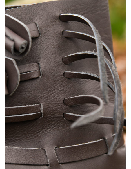 Buskins Viking Boots in Dark Brown