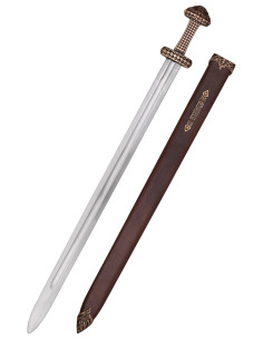 Viking sword with bronze finish handle (97 cm.)