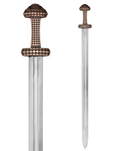 Viking sword with bronze finish handle (97 cm.) 2