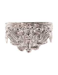 Sheath neck for Viking sword, silver finish