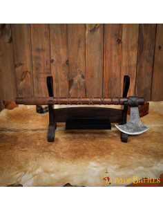 Two-tier wooden table stand for swords 2