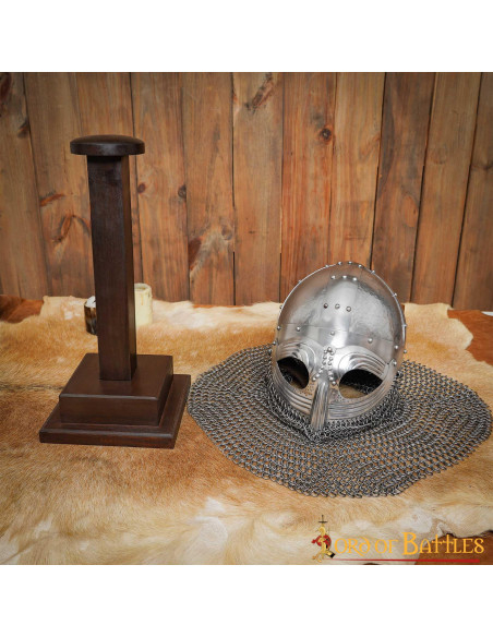 Handmade wooden helmet holder (42 cm.)