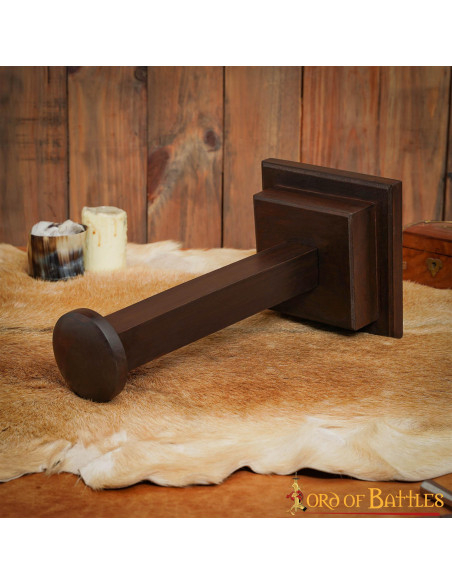 Handmade wooden helmet holder (42 cm.)