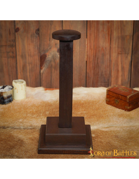 Handmade wooden helmet holder (42 cm.)