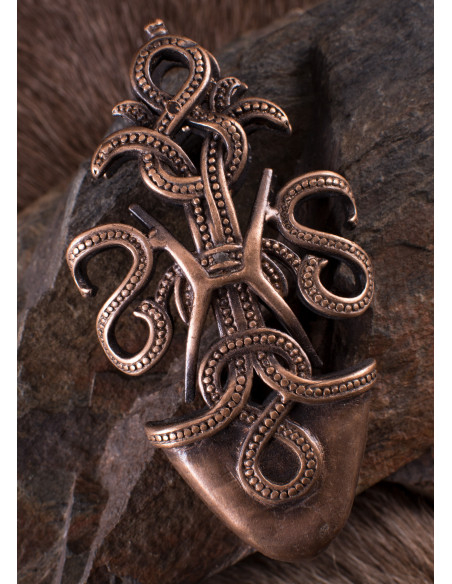 Viking sword sheath tip decoration...