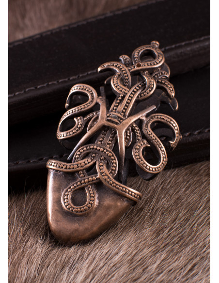Viking sword sheath tip decoration...