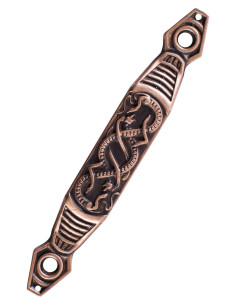 Sheath Buckle for Belt, Snakes Design