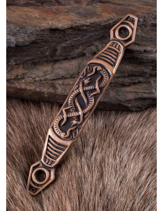 Sheath Buckle for Belt, Snakes Design 2