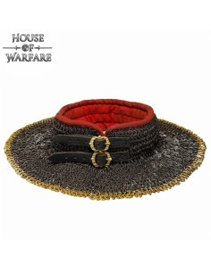 Chainmail gorget with padded lining (6 mm.)