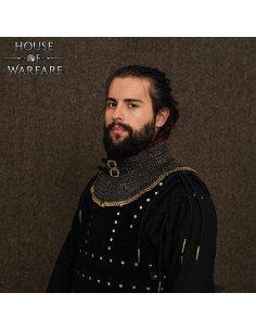 Chainmail gorget with padded lining (6 mm.) 2