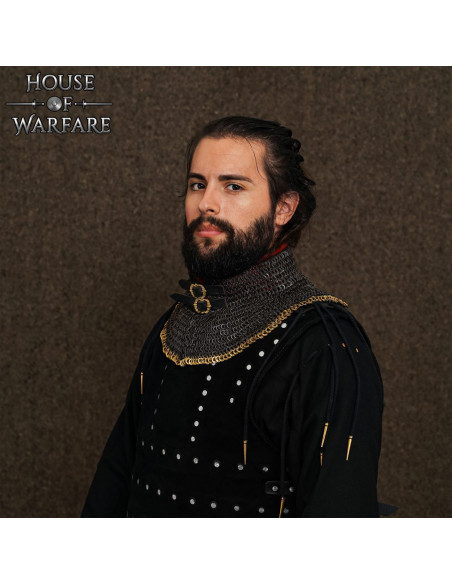 Chainmail gorget with padded lining...