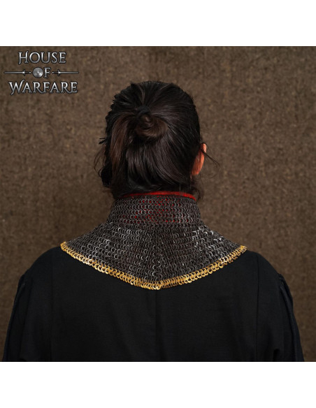 Chainmail gorget with padded lining...