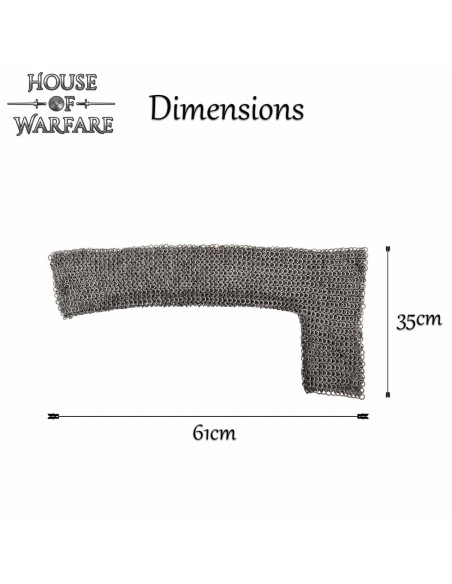 Steel chain mail sleeves (8 mm.)