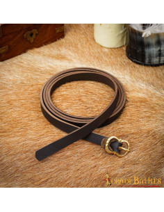 Medieval leather belt ready LARP, brown 2
